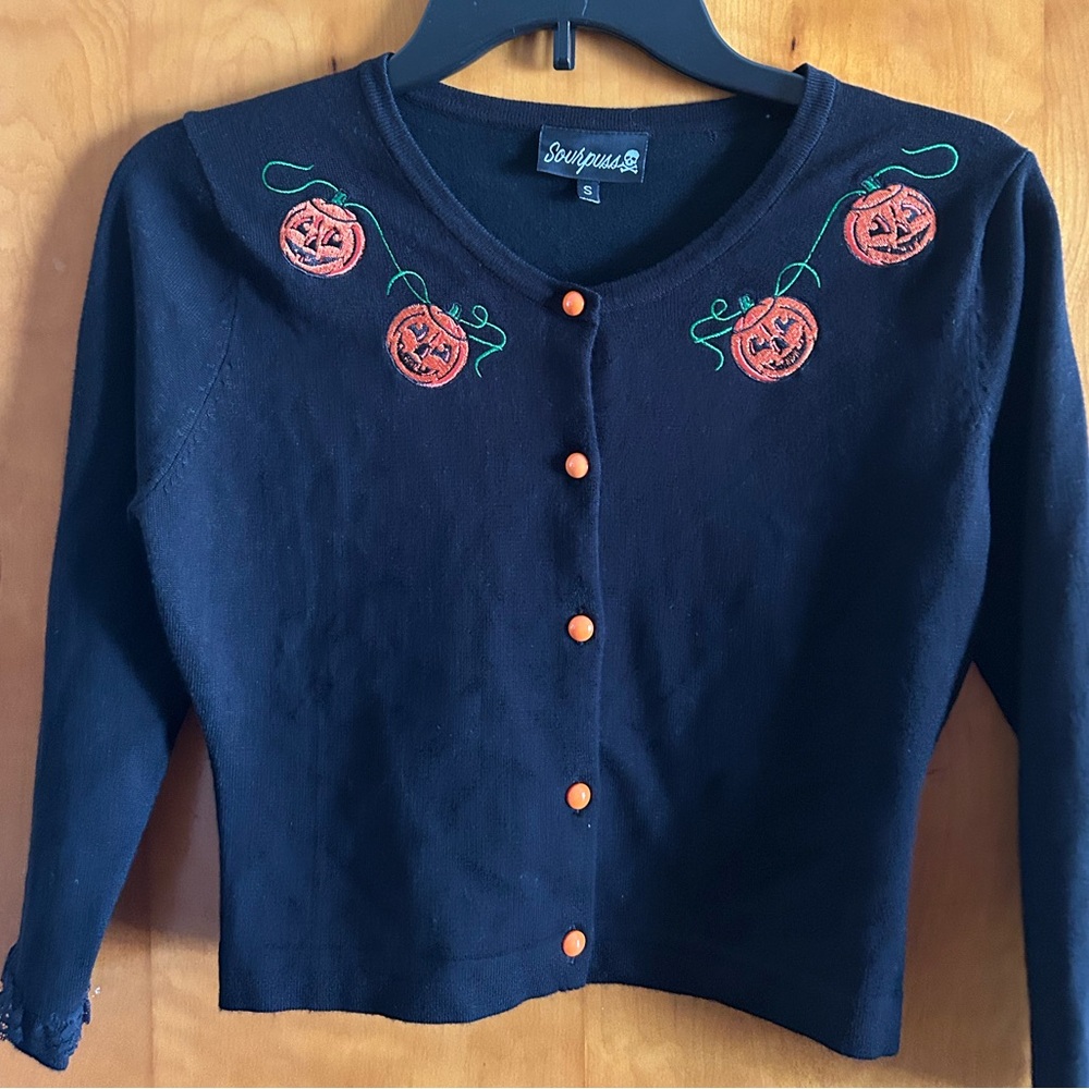 Sourpuss JackOLantern cardigan Small